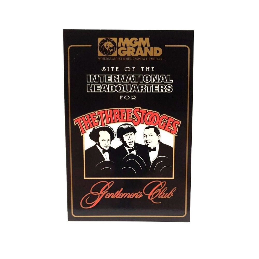 Three Stooges MGM Grand Postcard Collectors Series 014 Vintage 1993 Gentlemen